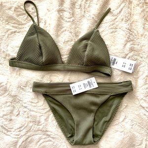 NWT Hollister Ribbed Bikini bottom